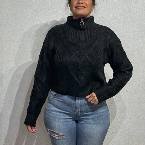 BCBGenertion Black Sweater Sz M NWT - Picture 5 of 12